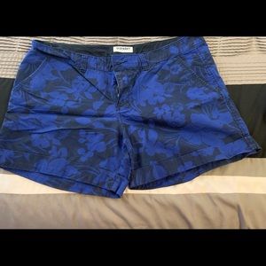 Blue patterned shorts